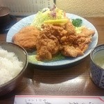 京橋 都鳥 - 唐揚ライス　1300円