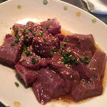 神保町食肉センター - Cランチ
      ればー(塩味)+ハツ(塩味)