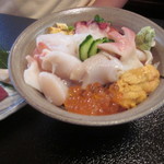 雅　セットの海鮮ミニ丼