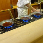 万ん卯 - 2015.9　まず～おたま一杯の丼汁を火にかける～