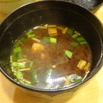 万ん卯 本店 - 2015.9　お豆腐とお揚げさんの赤出汁～♬