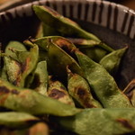 居酒屋 遊膳 - 黒豆の焼き枝豆