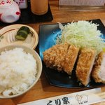 くり家 - ロースカツ定食(1,100円)