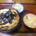 そば処 三徳 - バホそばドン丼700円