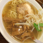 かおたんラーメンえんとつ屋 - 塩ラーメン もやし メンマトッピング  950円