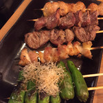 串屋 月花 - 焼鳥5種盛り