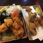 水神 - 鳥唐とクジラの竜田揚げ