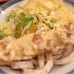 うどん 讃く - 釜玉＋ちくわ天