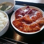 焼肉 ビーフマスター - ホルモン定食ランチ990円

