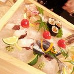 廣島むろか - 2015.9月お造り盛り合わせ