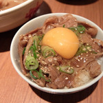 徳福 - 201509 平日ランチセットの豚丼