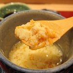 すゝき野 鮨金 - このこ（ナマコの卵巣）がたっぷり