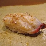 すゝき野 鮨金 - 北寄貝の炙り