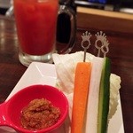 串キング - お通し 特製ドレッシング お野菜