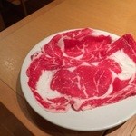 Shabushabu Nihon Ryouri Kisoji - 国産牛 ロース肉