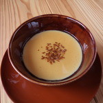 手打ちそば くう庵 - そば茶プリン