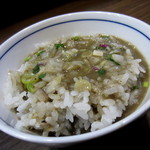 煮干しつけ麺 宮元 - 極上濃厚煮干し猫マンマ（半ライス￥50円）