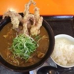 ゲソ天カレーうどん880円（税込）　※2015年9月