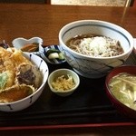 Kagetsu - 冷たいそばとミニ天丼