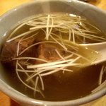鴨富亭 - 鹿スープ。