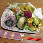 藍風珈琲店 - 己書プレート