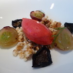 レストランディファランス - 巨峰と麦とフランボワーズとフヌイュ