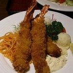 キッチン千賀 - 海老フライ定食（1,500円）