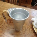 駅前いちば食堂 - 隣りのおじぃが熱燗を呑んでいました。