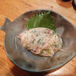 海力 - 関アジの菜めろう。　　今日はちょっと味噌が効きすぎかな。