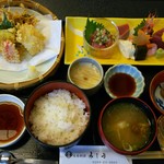 割烹 みしま - 刺身天ぷら膳 1620円