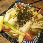 おらい - 山芋とアスパラ炒め