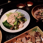 Umi No Kaori - 蒸し鶏のサラダ。