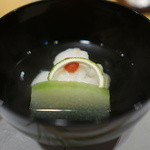 新ばし 星野 - お椀　冬瓜に鱧