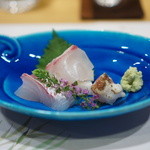 新ばし 星野 - 鯛の部位別食べ比べ