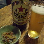 千草 - 瓶ビールは赤星