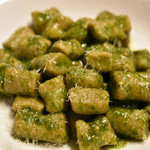 TRATTORIA Ca del TOMO - 2015/09/17：栗粉のニョッキ、ジェノヴェーゼ