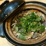 和食 温故知新 - 秋刀魚ときのこの土鍋ご飯
