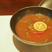 やまと 楽 - トマトの冷製スープ   蓴菜