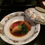 kaisekishabushabuyoshino - 煮物 金目鯛煮付け、長芋白煮、牛蒡春菊