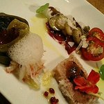 ジャンカルド - パテ～パッションフルーツソース・馬刺しカルパッチョ・「まきもの屋」野菜チポロットロッソ