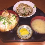 Gomenya - エビ＆かつ丼とタヌキそばセット