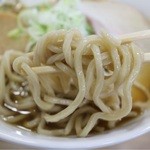 マルミ・サンライズ食堂 - 太麺アップ