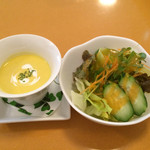 mondo - 料理写真:ランチセットのサラダとスープ
