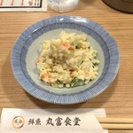 丸富食堂 - ポテトサラダ＆レモンサワー