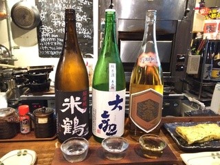 センバ商店 - 日本酒3種飲み比べ　※2015年9月