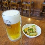 居酒屋すばる - 生ビール＆お通し