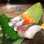 日本酒酒場立呑み 仁 - 刺身三種盛り