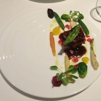 リストランテ ソットラルコ - この向きで提供、お肉料理はイベリコ豚でした
