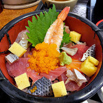 庄内庵 - 庄内庵御膳の海鮮丼（２０１５年９月）