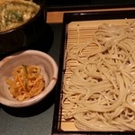 新潟名物布のり蕎麦とおいしい酒菜 きなせや. - サービスランチ　ミニまいたけ丼とそばセット　2015.9